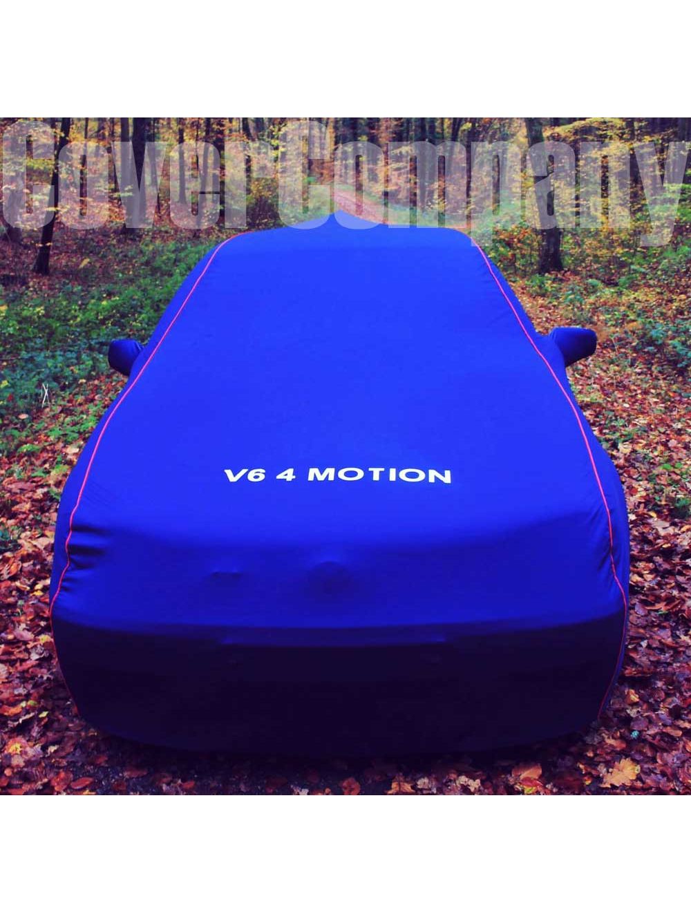 Indoor-Autoabdeckung passend für Volkswagen Golf 7 GTI 2014-2021 Black with  red striping spezielle Design