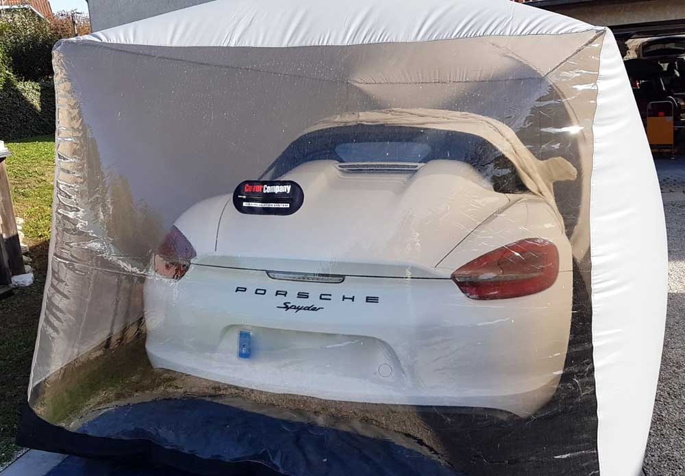 Porsche Car Cover Install 