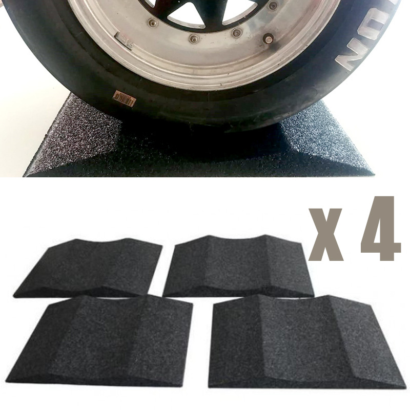 anti-slip wedges against flat tires